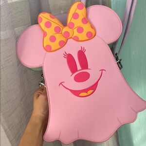 Loungefly Disney Pastel Ghost Glow in the Dark Double Sided Crossbody